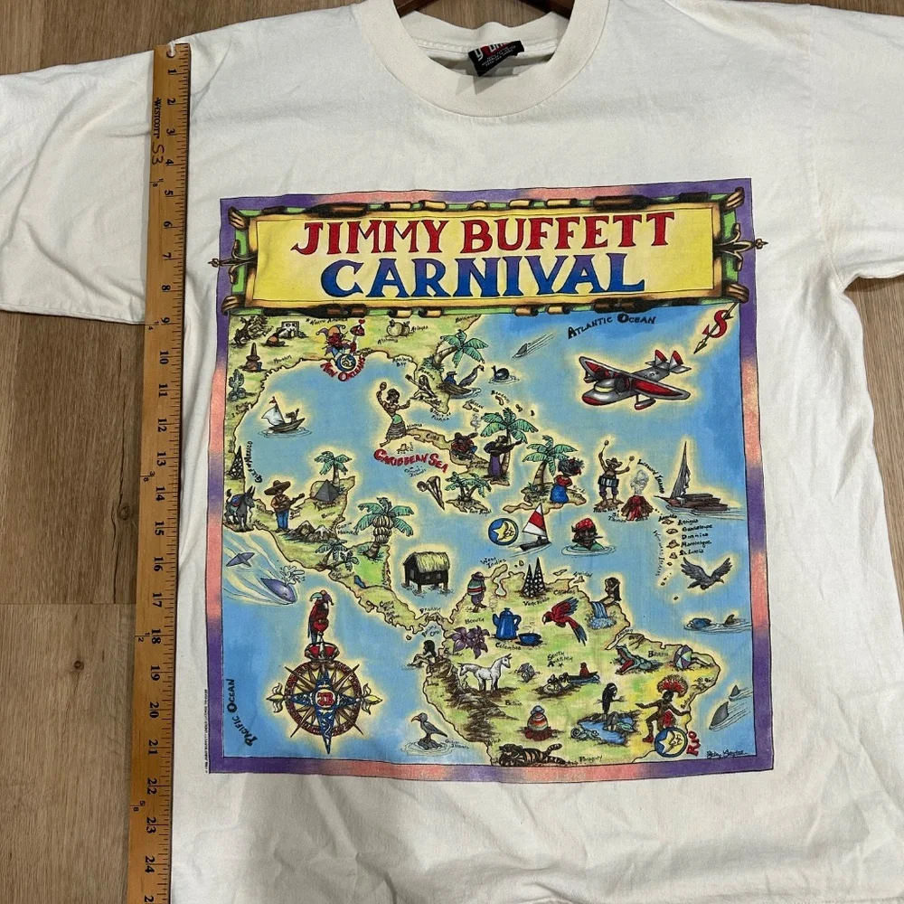 Vintage Jimmy Buffet 1998 Carnival Tour Tshirt Size L